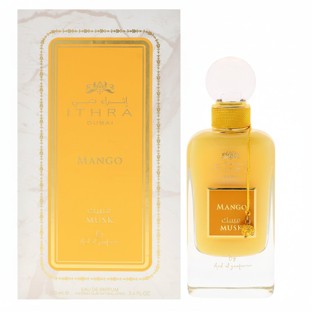 Ithraa Dubai Mango Musk - Ard Al Zaafaran - Eau de parfum 100ml - packaging