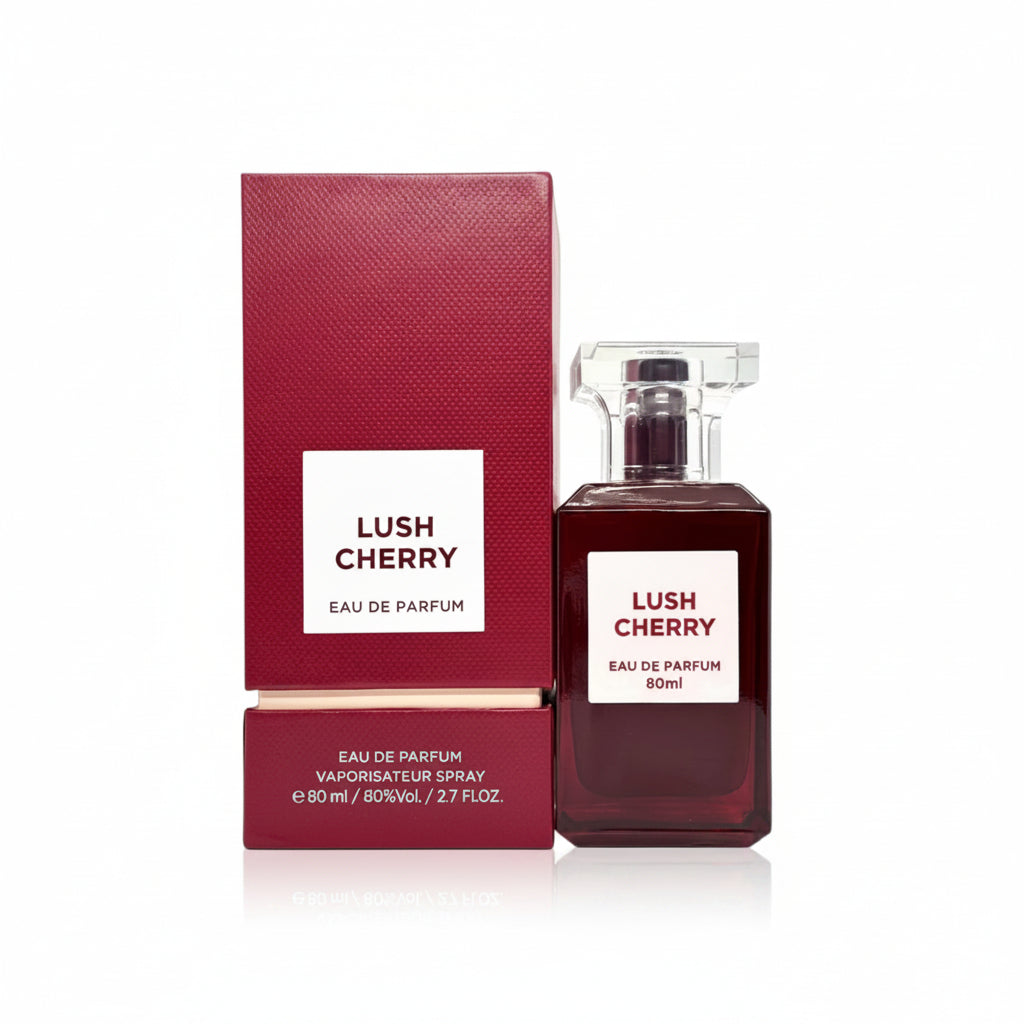 Lush Cherry - Fragrance World - Eau de parfum 80ml - packaging