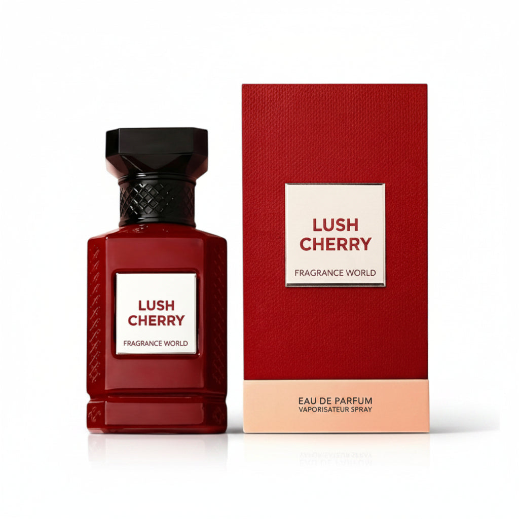 Lush Cherry - Fragrance World - Eau de parfum 150ml - packaging
