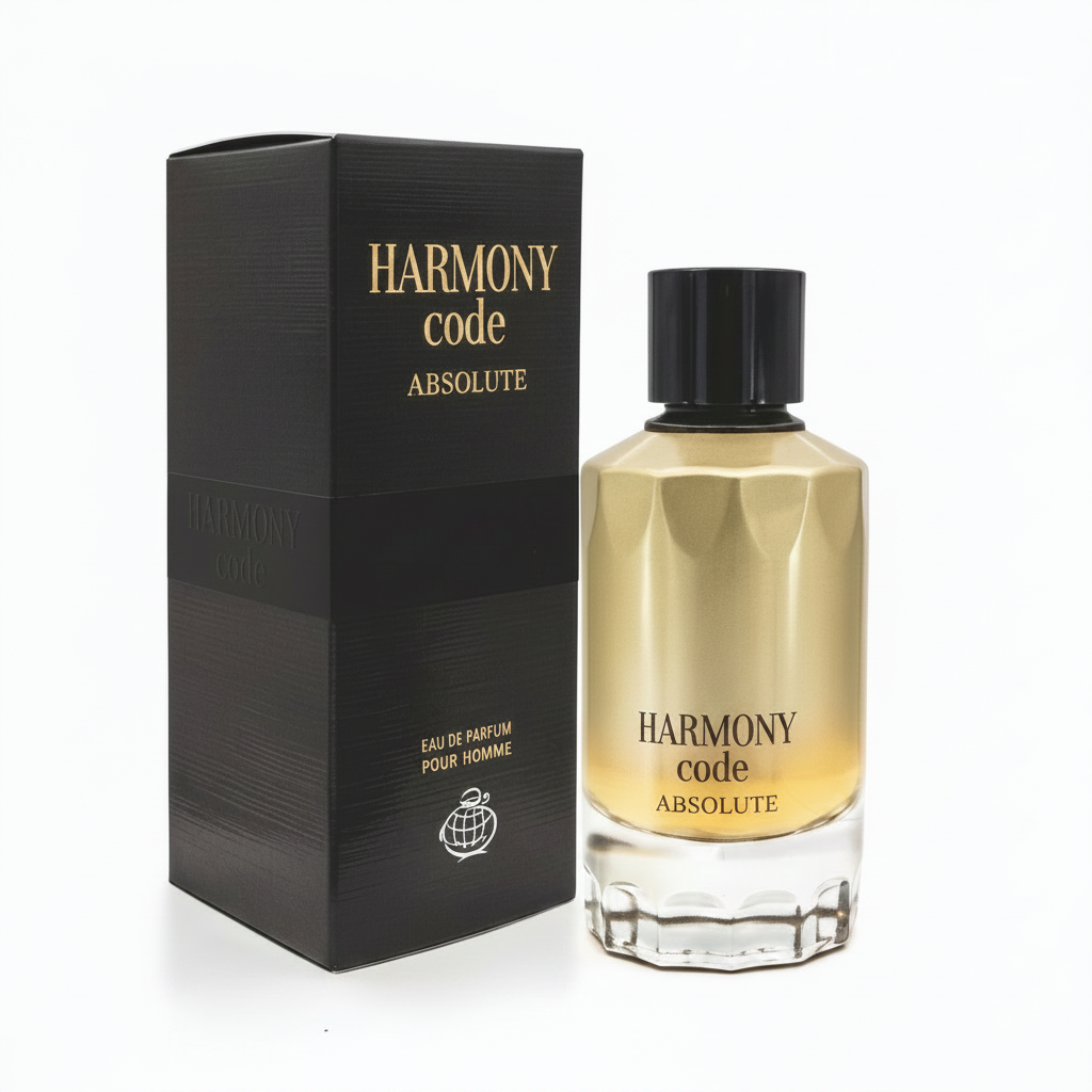 Harmony Code Absolute Pour Homme - Fragrance World - Eau de parfum 100ml - packaging