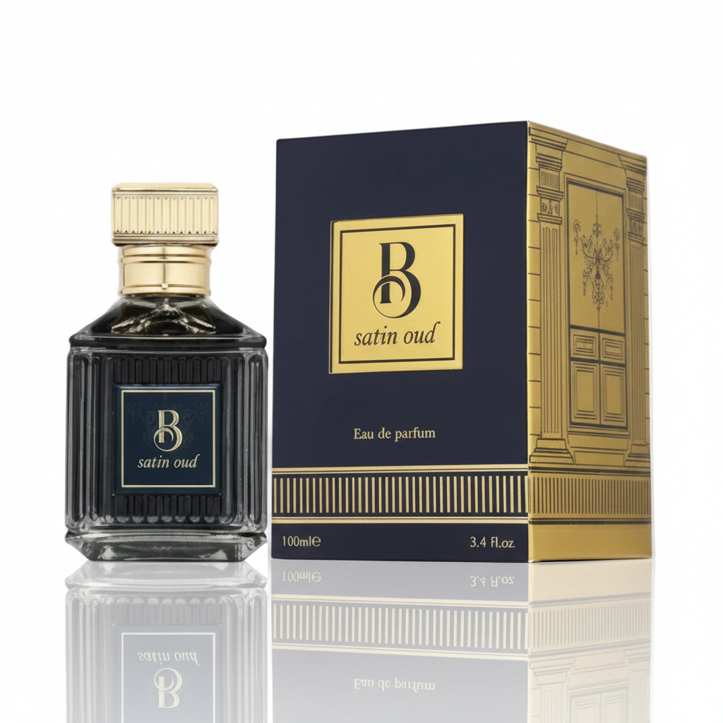 B Satin Oud - Fragrance World - Eau de parfum 100ml - packaging