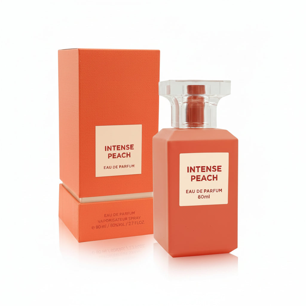 Intense Peach - Fragrance World - Eau de parfum 80ml - packaging