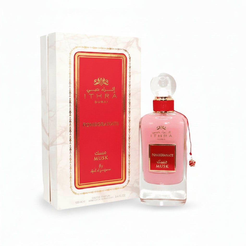 Ithraa Dubai Pomegrenate Musk - Ard Al Zaafaran - Eau de parfum 100ml - packaging