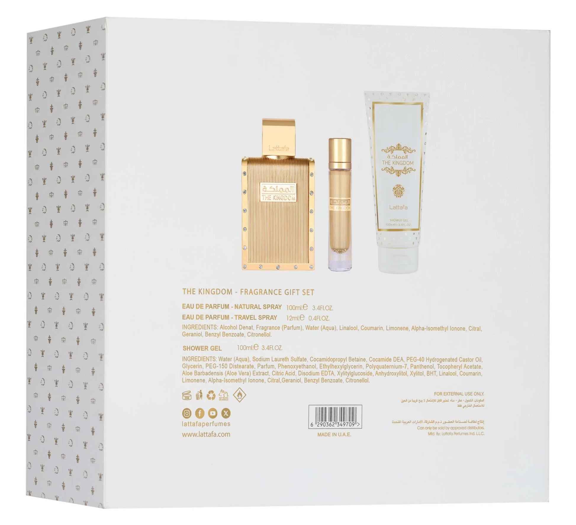 Coffret The Kingdom Man - Lattafa - packaging