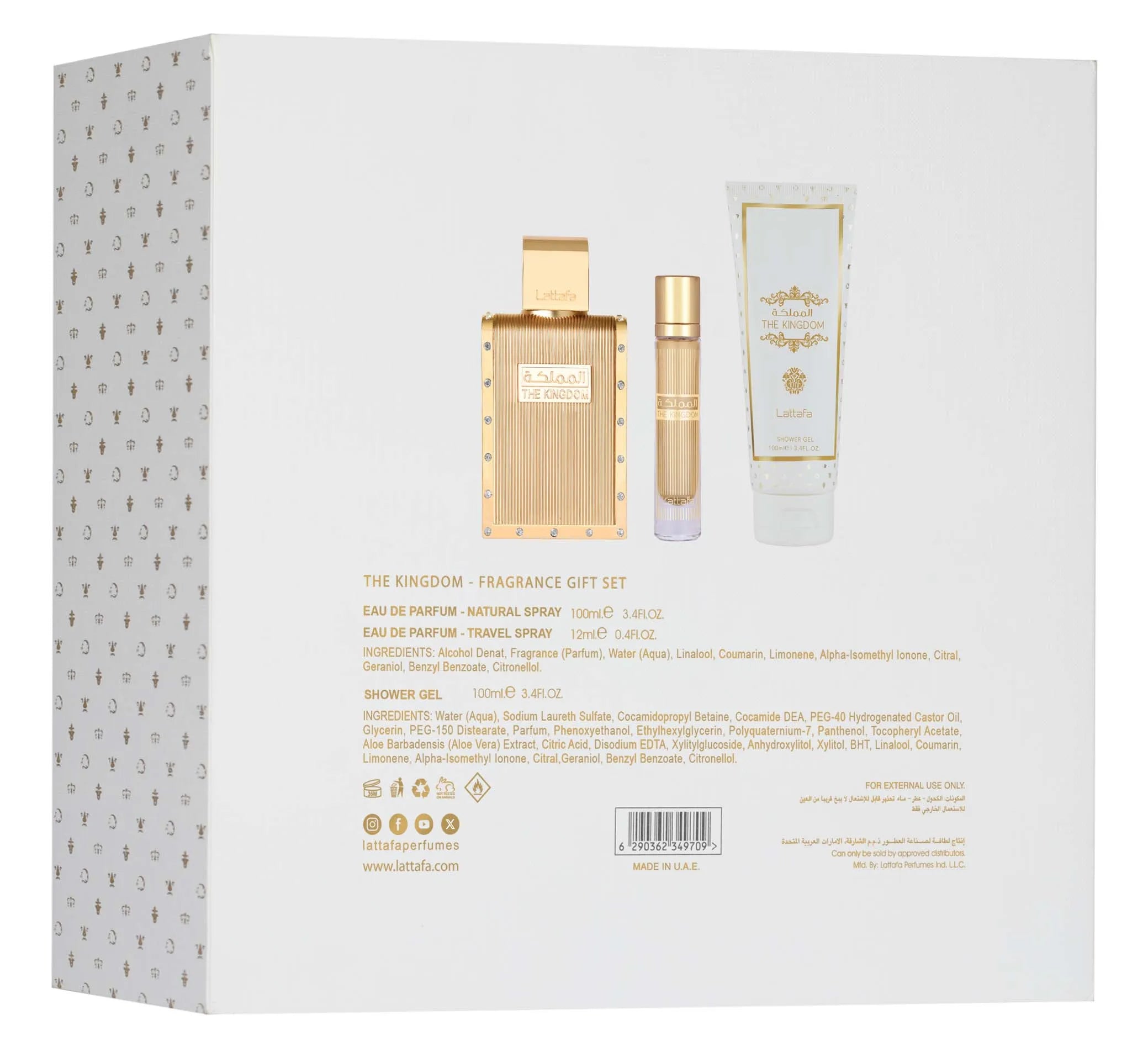Coffret The Kingdom Man - Lattafa - packaging