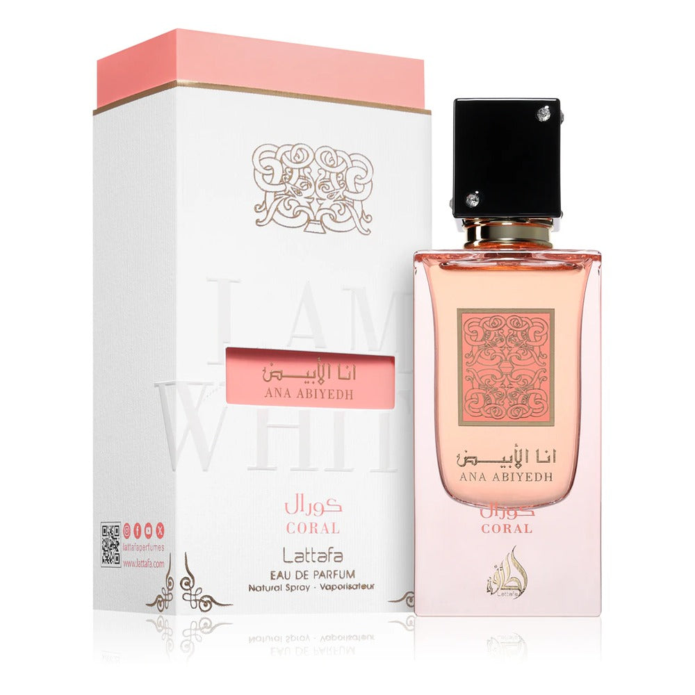 Ana Abiyedh Coral - Lattafa - Eau de parfum 100ml - packaging