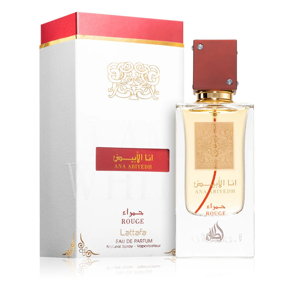 Ana Abiyedh Rouge - Lattafa - Eau de parfum 60ml - packaging