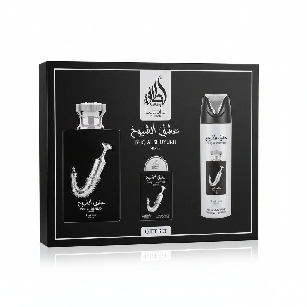 Ishq Al Suyukh Gift Set - Lattafa Pride - packaging