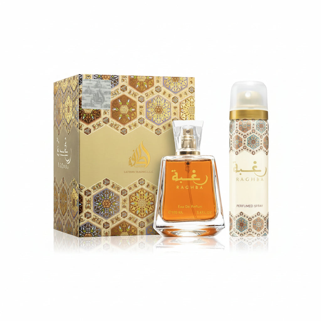 Raghba for Women + Deo - Lattafa - Eau de parfum 100ml - packaging