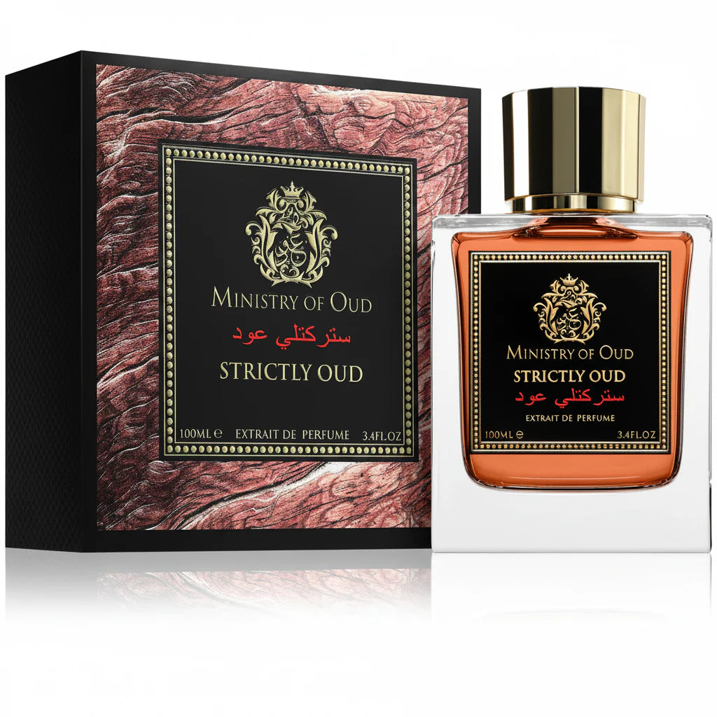 Minister of Oud Strictly Oud - Fragrance World - Eau de parfum 100ml - packaging